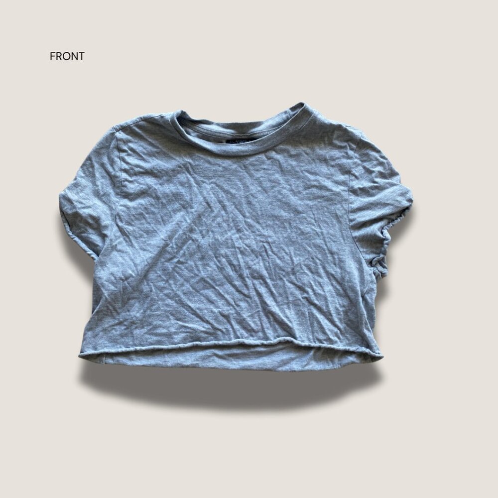 Grey Cropped Tee - Picture 3 of 4